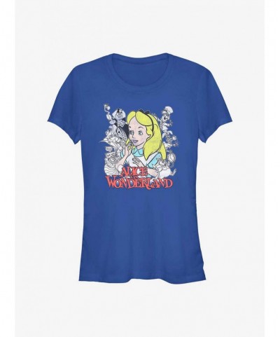 Big Sale Disney Alice in Wonderland Group Girls T-Shirt $8.22 T-Shirts