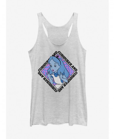 Pre-sale Disney Alice In Wonderland Alice Face Girls Tank $10.36 Tanks