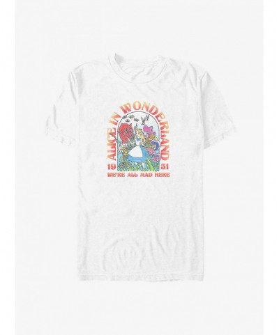 Premium Disney Alice in Wonderland We're All Made Here Arch Poster Big & Tall T-Shirt $11.06 T-Shirts