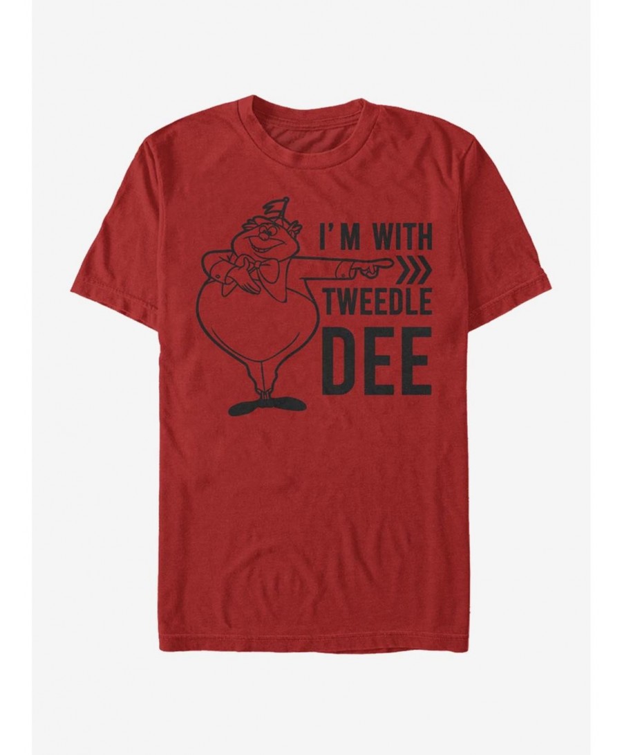 Absolute Discount Disney Alice In Wonderland I'm With Tweedle Dee T-Shirt $8.60 T-Shirts