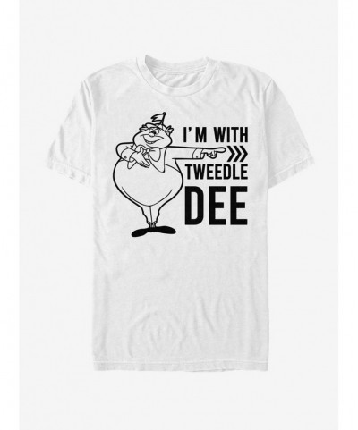 Absolute Discount Disney Alice In Wonderland I'm With Tweedle Dee T-Shirt $8.60 T-Shirts