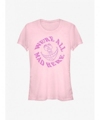 Big Sale Disney Alice In Wonderland Cheshire All Smiles Girls T-Shirt $10.21 T-Shirts