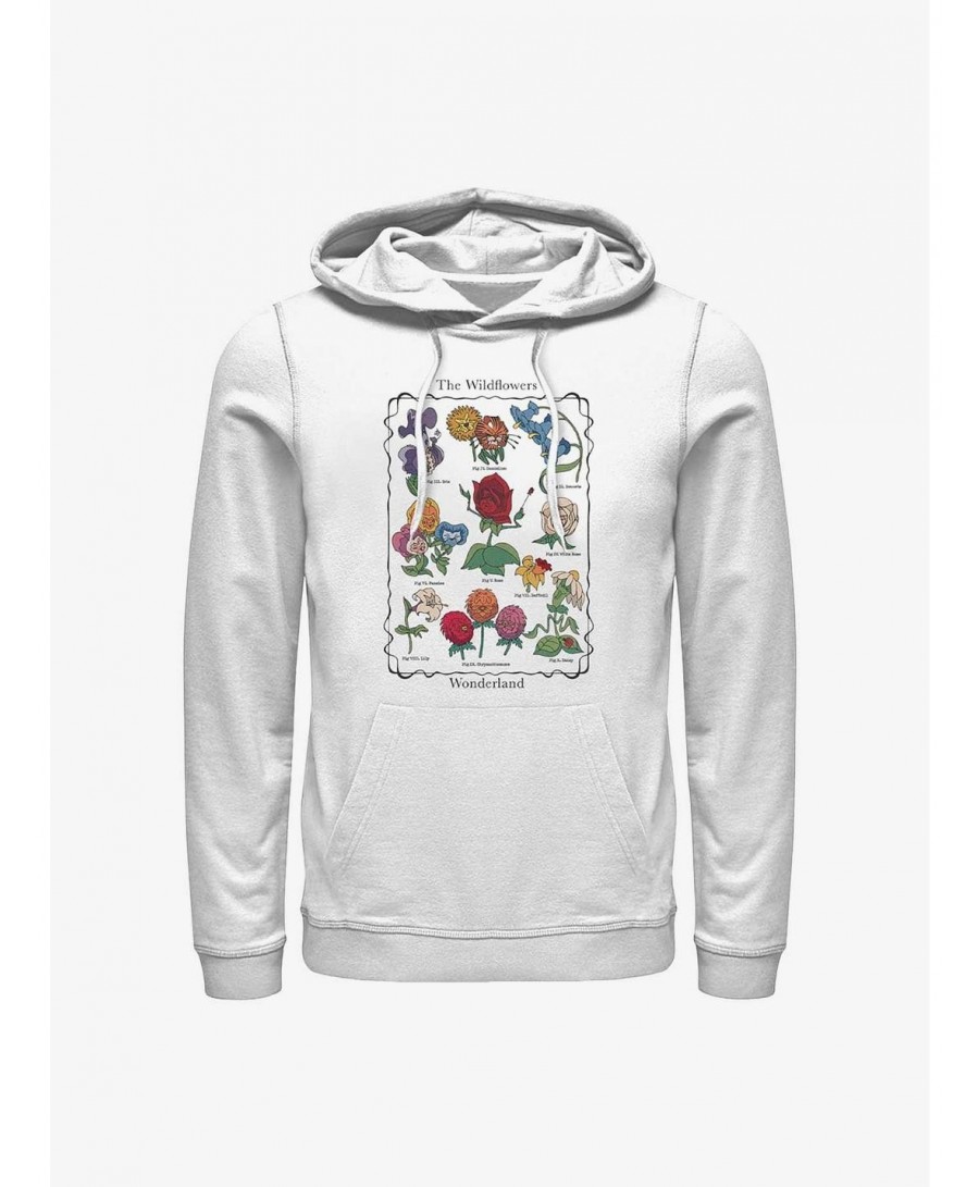 Big Sale Disney Alice in Wonderland Wildflowers Chart Hoodie $16.61 Hoodies