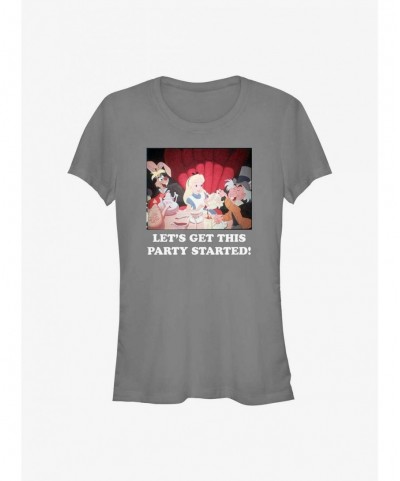 Limited-time Offer Disney Alice In Wonderland Get This Party Started Girls T-Shirt $7.97 T-Shirts