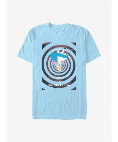 Flash Sale Disney Alice In Wonderland Spiral Fall T-Shirt $10.76 T-Shirts