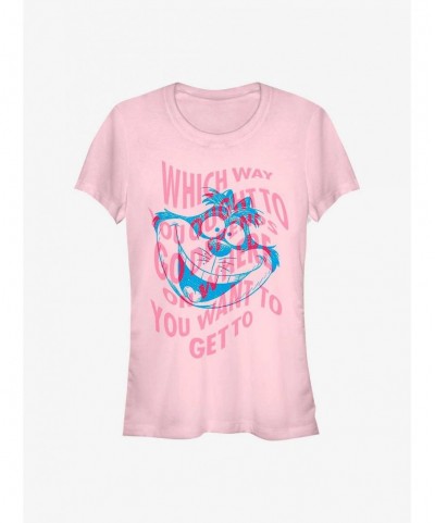 Fashion Disney Alice In Wonderland Which Way You Ought To Go Girls T-Shirt $7.47 T-Shirts