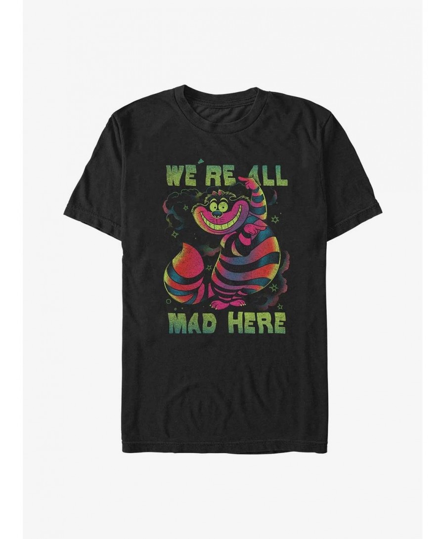 Pre-sale Disney Alice In Wonderland Cheshire Rainbow T-Shirt $8.60 T-Shirts