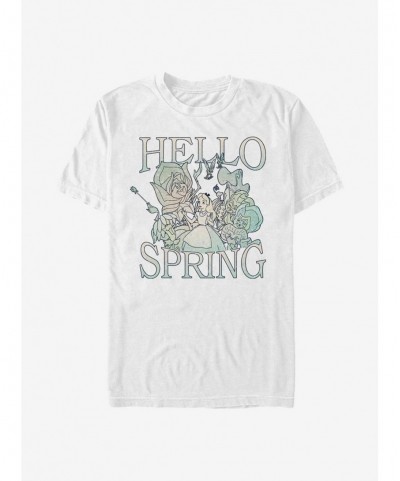 Fashion Disney Alice In Wonderland Spring Garden Alice T-Shirt $9.56 T-Shirts