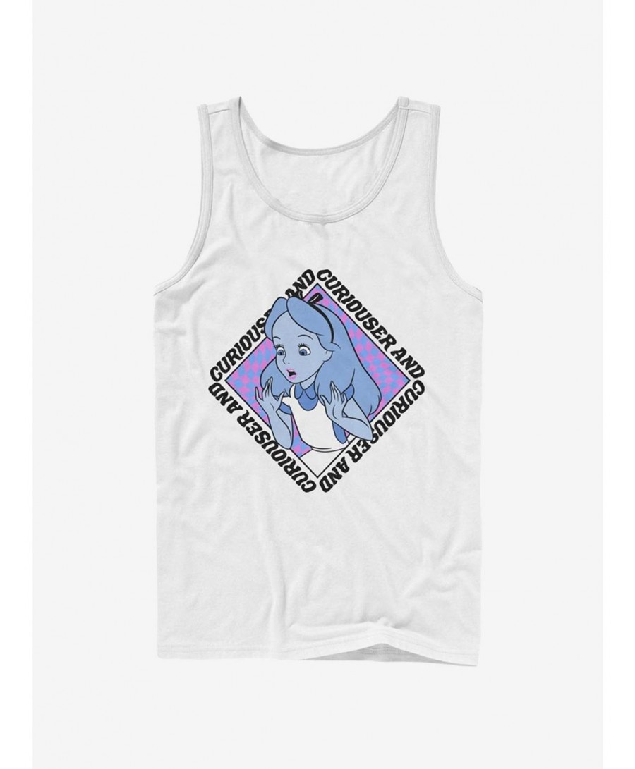 Hot Sale Disney Alice In Wonderland Alice Face Tank $10.96 Tanks