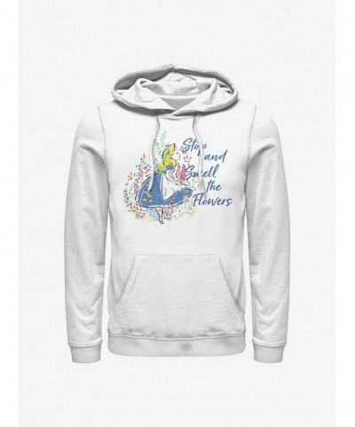 Flash Deal Disney Alice In Wonderland Smell The Flowers Hoodie $19.31 Hoodies