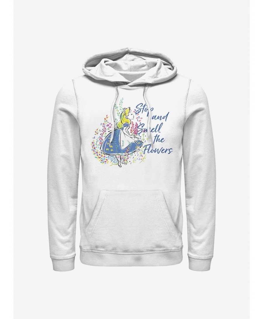 Flash Deal Disney Alice In Wonderland Smell The Flowers Hoodie $19.31 Hoodies