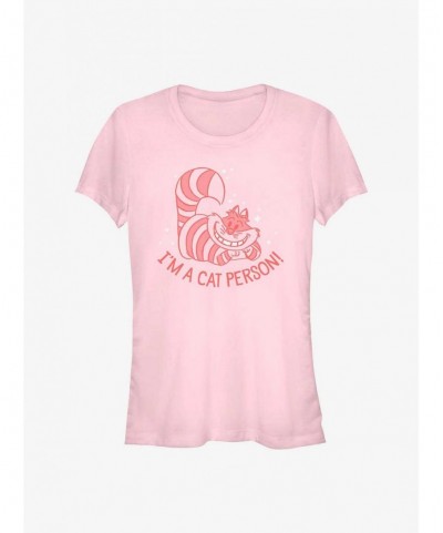 Pre-sale Discount Disney Alice in Wonderland Cheshire Cat Person Girls T-Shirt $9.96 T-Shirts