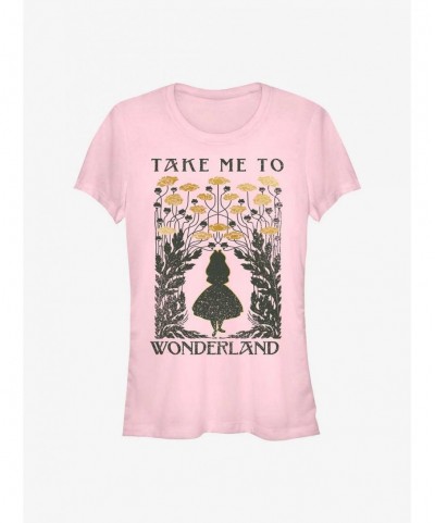 Trendy Disney Alice In Wonderland Take Me To Wonderland Girls T-Shirt $10.46 T-Shirts