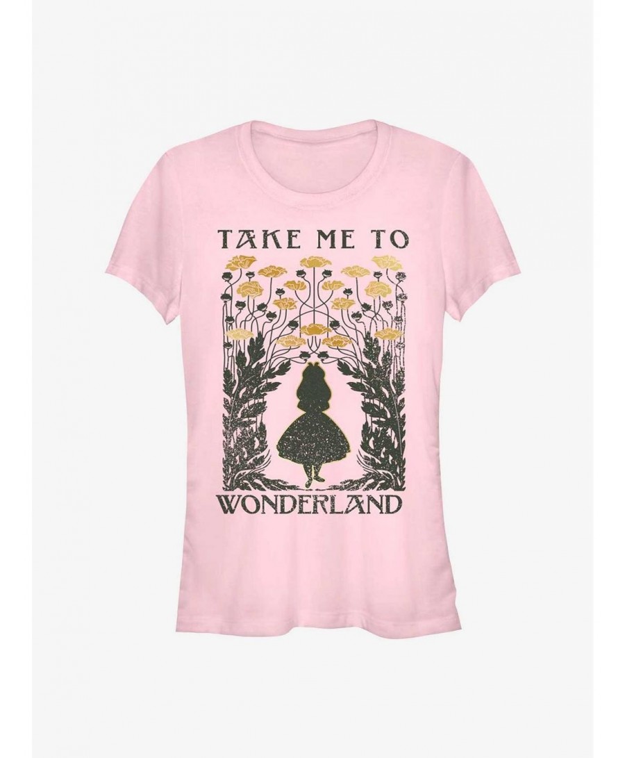 Trendy Disney Alice In Wonderland Take Me To Wonderland Girls T-Shirt $10.46 T-Shirts