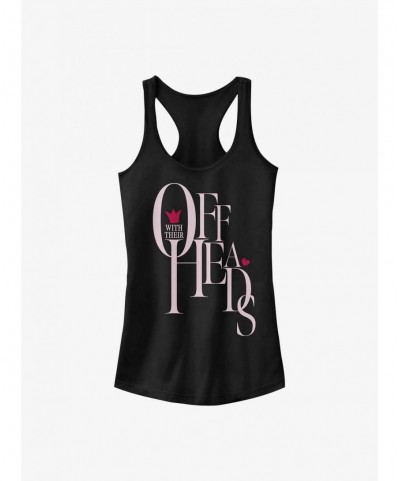 Seasonal Sale Disney Alice In Wonderland Off With Their Heads Girls Tank $11.21 Tanks