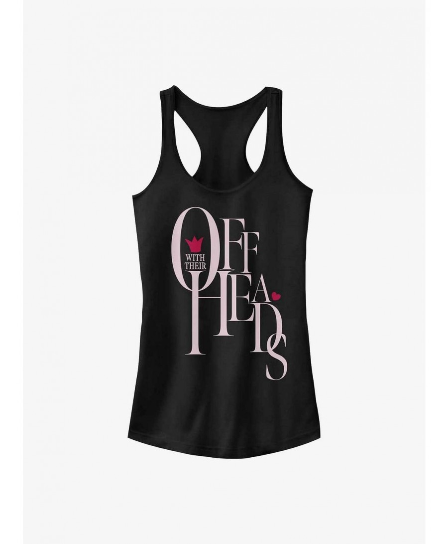 Seasonal Sale Disney Alice In Wonderland Off With Their Heads Girls Tank $11.21 Tanks