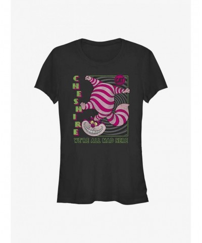 Discount Disney Alice In Wonderland Were Mad Here Girls T-Shirt $9.46 T-Shirts