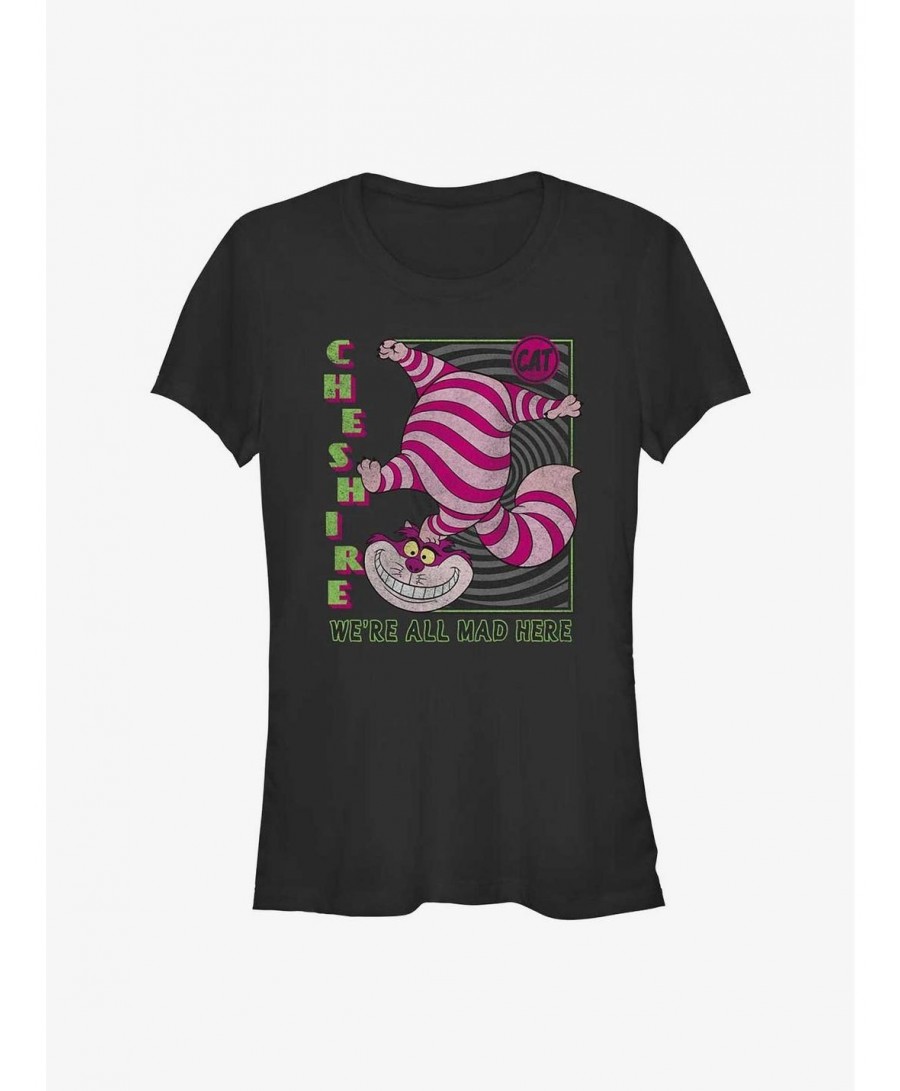 Discount Disney Alice In Wonderland Were Mad Here Girls T-Shirt $9.46 T-Shirts