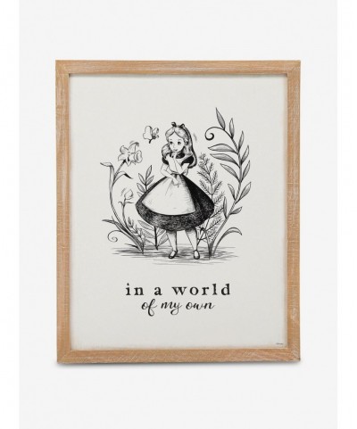 High Quality Disney Alice In Wonderland Framed Wood Décor $12.91 Décor