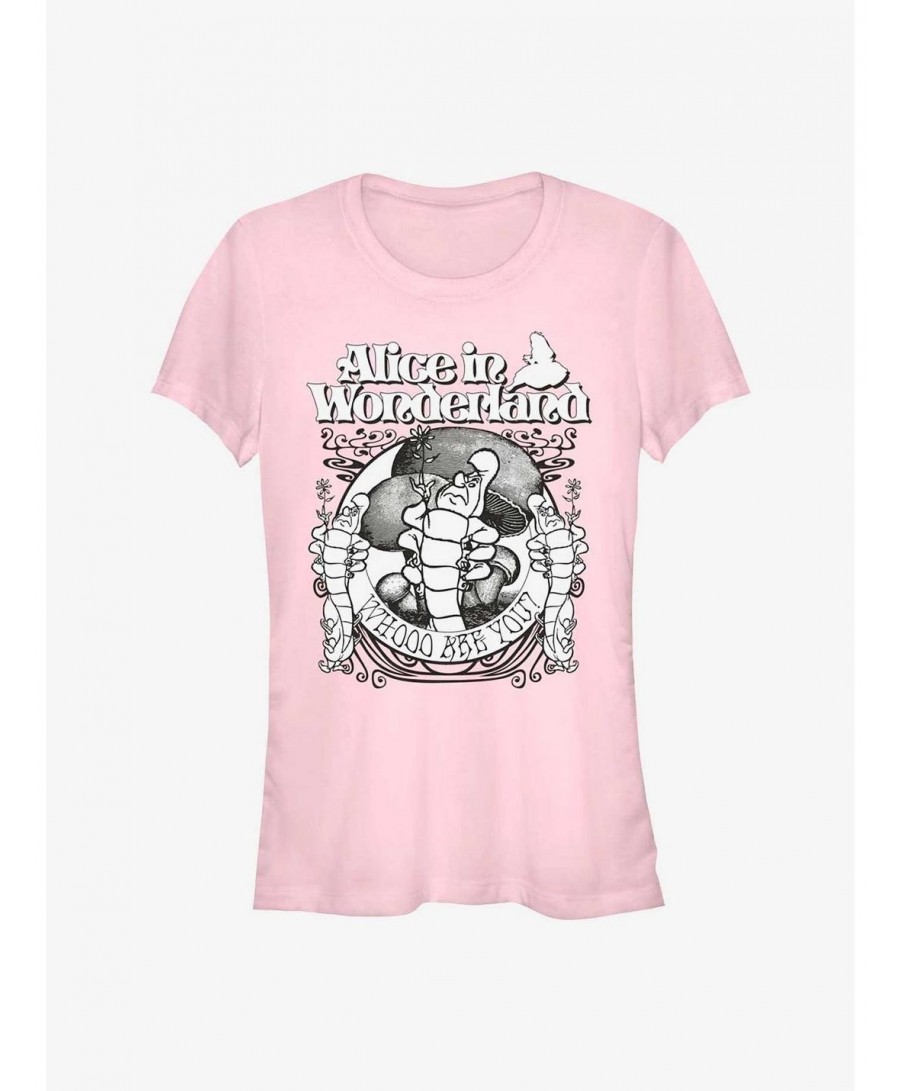 Absolute Discount Disney Alice In Wonderland Absolem Caterpillar Girls T-Shirt $7.72 T-Shirts