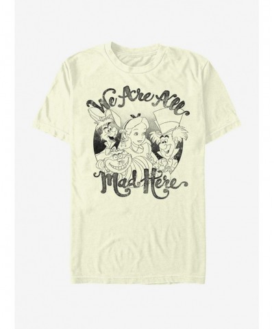 Hot Sale Disney Alice In Wonderland All Mad Here T-Shirt $10.04 T-Shirts