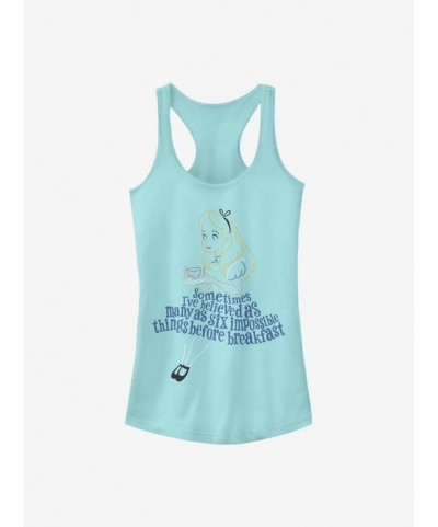 High Quality Disney Alice In Wonderland Impossible Things Girls Tank $12.20 Tanks