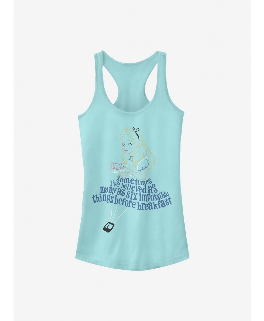 High Quality Disney Alice In Wonderland Impossible Things Girls Tank $12.20 Tanks