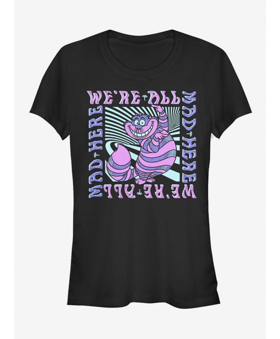 Clearance Disney Alice In Wonderland Mad Here Trip Girls T-Shirt $11.70 T-Shirts