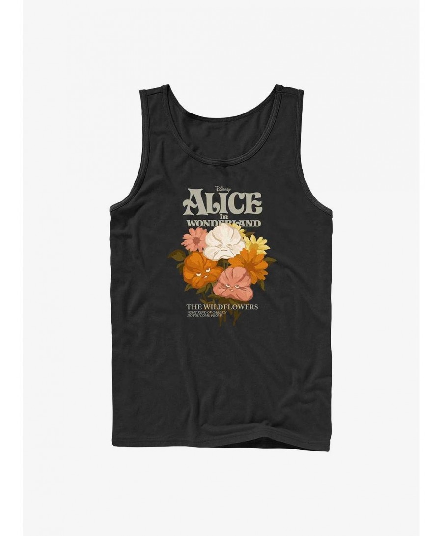 Best Deal Disney Alice in Wonderland The Wildflowers Tank $10.46 Tanks