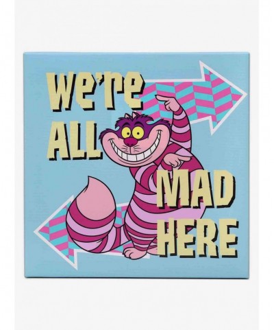 Bestselling Disney Alice in Wonderland We're All Mad Here Canvas Wall Decor $15.96 Décor