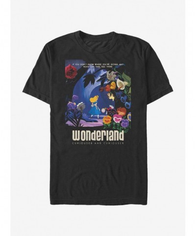 Sale Item Disney Alice In Wonderland Curiouser T-Shirt $10.28 T-Shirts