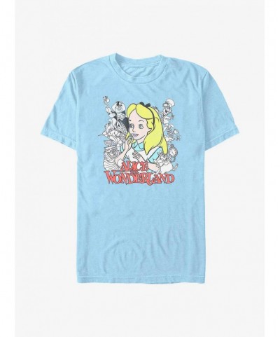 Hot Sale Disney Alice in Wonderland Group T-Shirt $8.13 T-Shirts