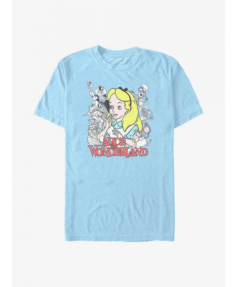 Hot Sale Disney Alice in Wonderland Group T-Shirt $8.13 T-Shirts