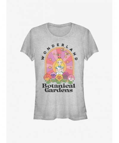 Bestselling Disney Alice In Wonderland Retro Botanical Garden Girls T-Shirt $9.71 T-Shirts