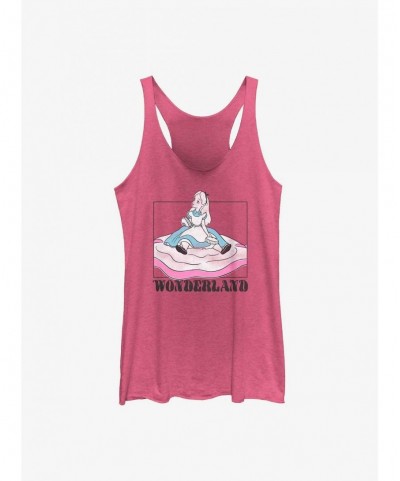 Exclusive Price Disney Alice in Wonderland Soft Pop Wonderland Girls Tank $9.07 Tanks