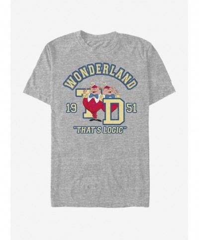 Fashion Disney Alice In Wonderland Tweedle Collegiate T-Shirt $8.13 T-Shirts