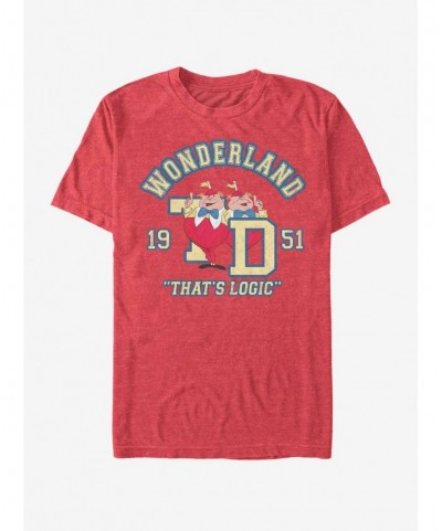 Fashion Disney Alice In Wonderland Tweedle Collegiate T-Shirt $8.13 T-Shirts