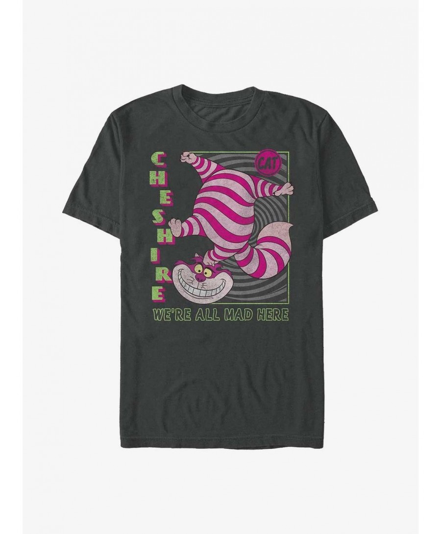 Wholesale Disney Alice In Wonderland Cheshire Cat We're All Mad Here T-Shirt $11.23 T-Shirts