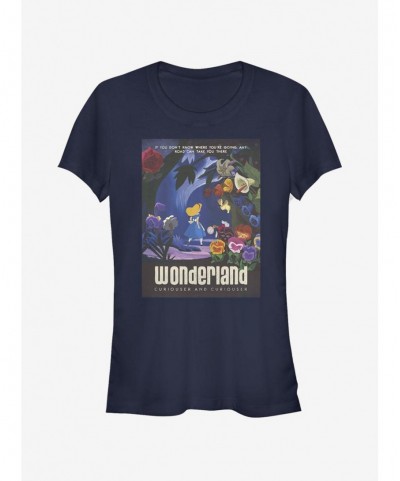 Festival Price Disney Alice In Wonderland Curiouser Girls T-Shirt $11.21 T-Shirts