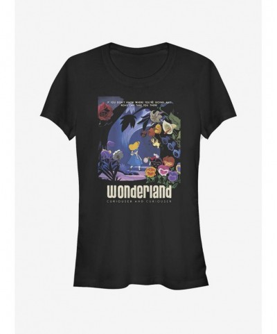 Festival Price Disney Alice In Wonderland Curiouser Girls T-Shirt $11.21 T-Shirts