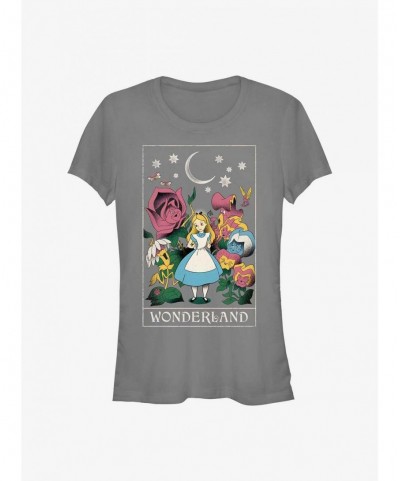 Festival Price Disney Alice In Wonderland Cosmic Card Girls T-Shirt $11.21 T-Shirts