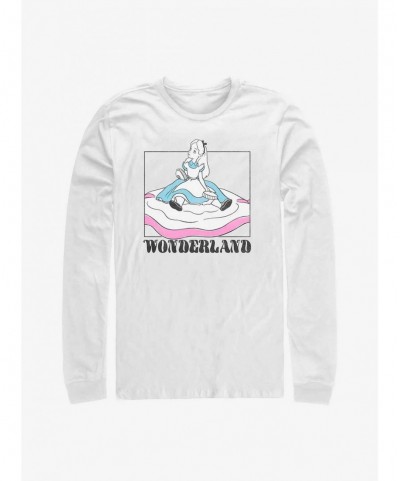 Absolute Discount Disney Alice in Wonderland Soft Pop Wonderland Long-Sleeve T-Shirt $16.45 T-Shirts