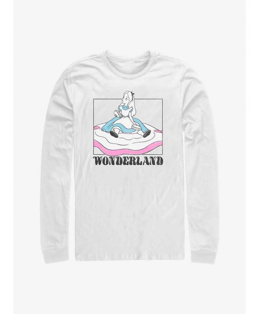 Absolute Discount Disney Alice in Wonderland Soft Pop Wonderland Long-Sleeve T-Shirt $16.45 T-Shirts