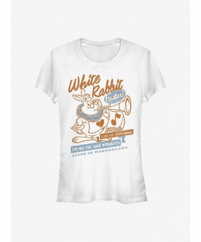 Pre-sale Disney Alice In Wonderland Girls T-Shirt Rabbit Girls T-Shirt $9.71 T-Shirts