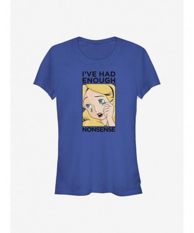 Exclusive Price Disney Alice In Wonderland Alice Lichtenstein Girls T-Shirt $11.95 T-Shirts