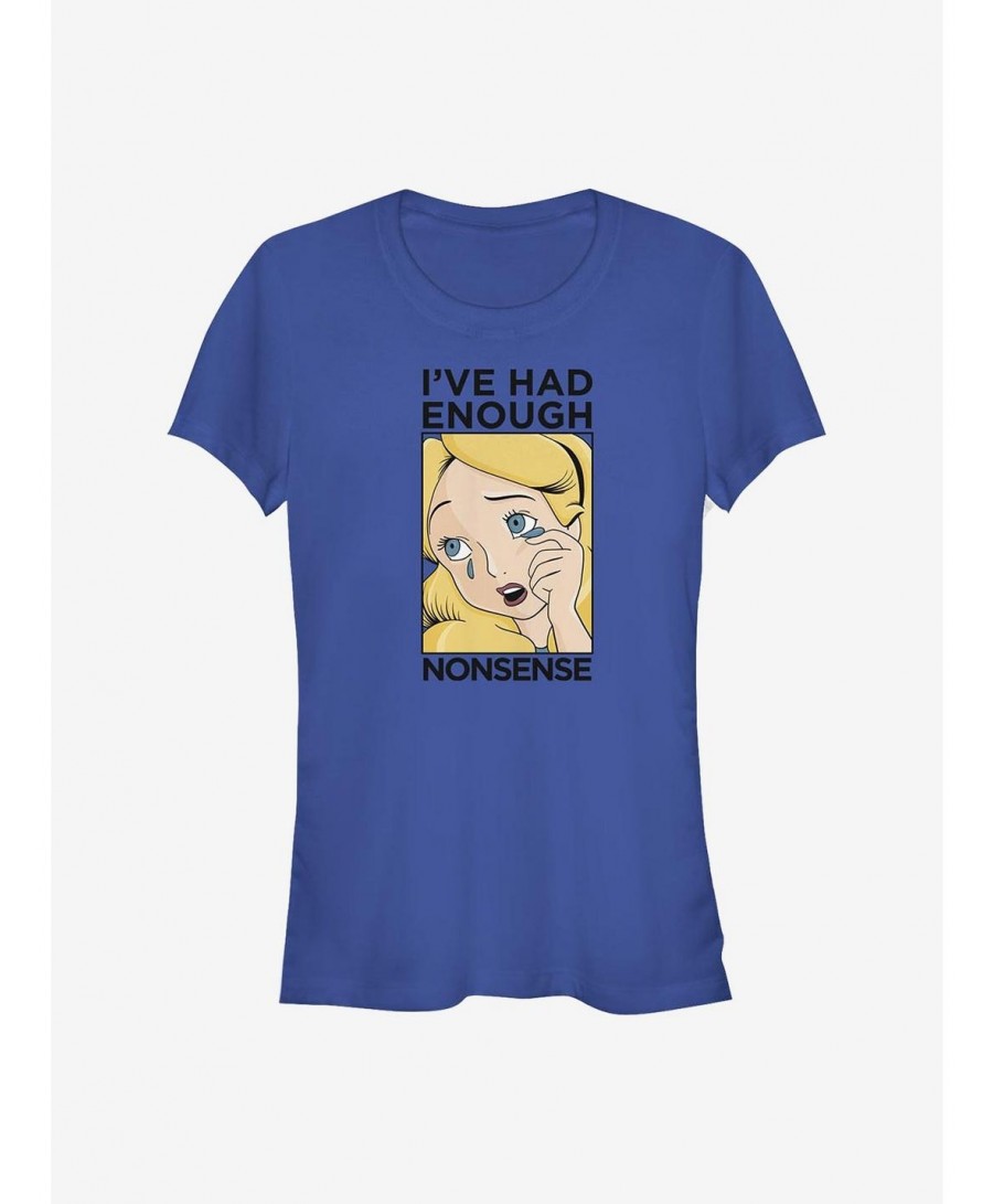 Exclusive Price Disney Alice In Wonderland Alice Lichtenstein Girls T-Shirt $11.95 T-Shirts