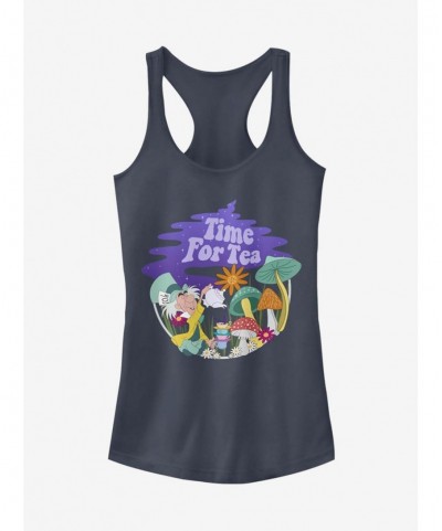 Hot Sale Disney Alice In Wonderland Tea Time Filled Girls Tank $7.72 Tanks