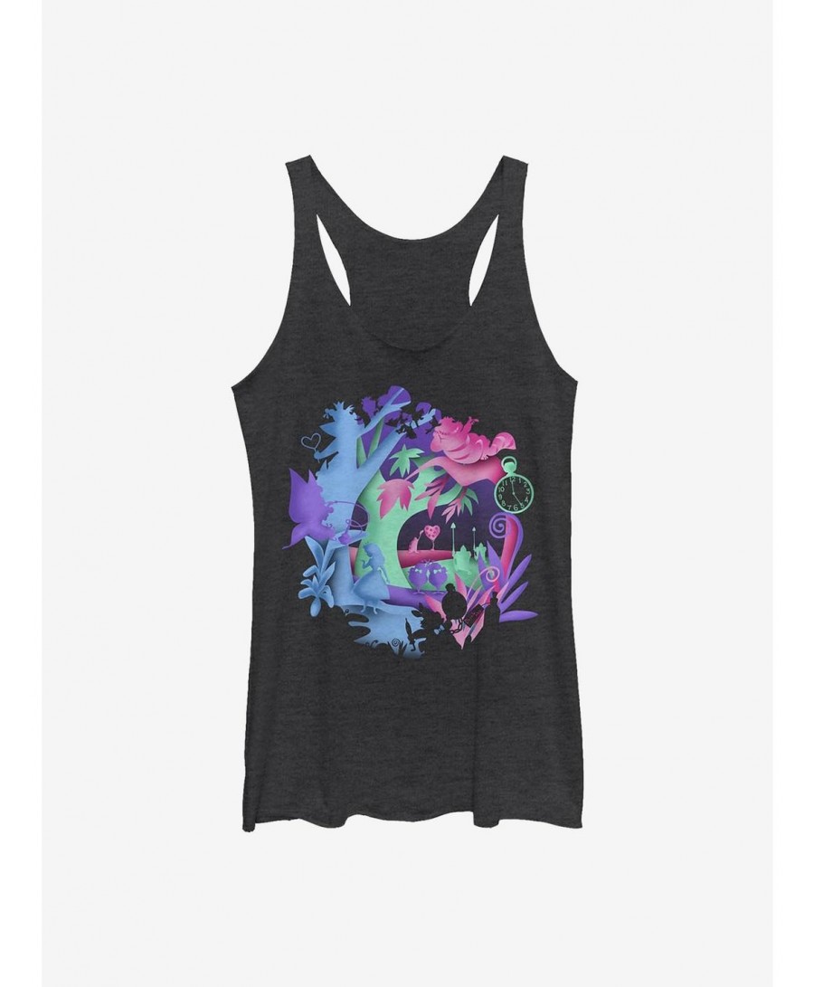 Absolute Discount Disney Alice In Wonderland Chaos Wonderland Girls Tank $12.43 Tanks