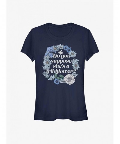 High Quality Disney Alice In Wonderland Wildflowers Girls T-Shirt $9.21 T-Shirts