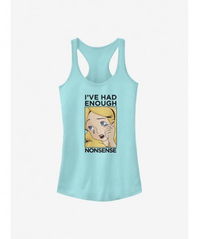 Exclusive Price Disney Alice In Wonderland Alice Lichtenstein Girls Tank $8.96 Tanks